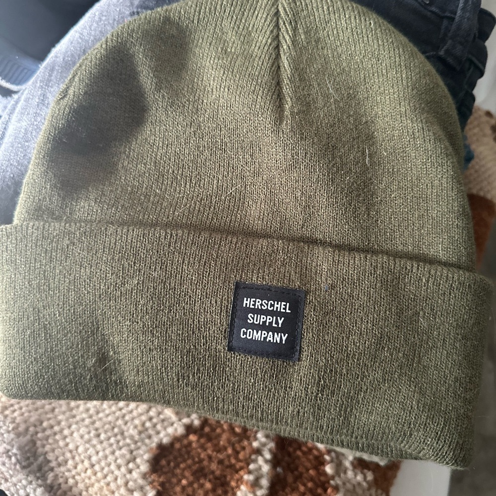 Herschel Olive Green Beanie